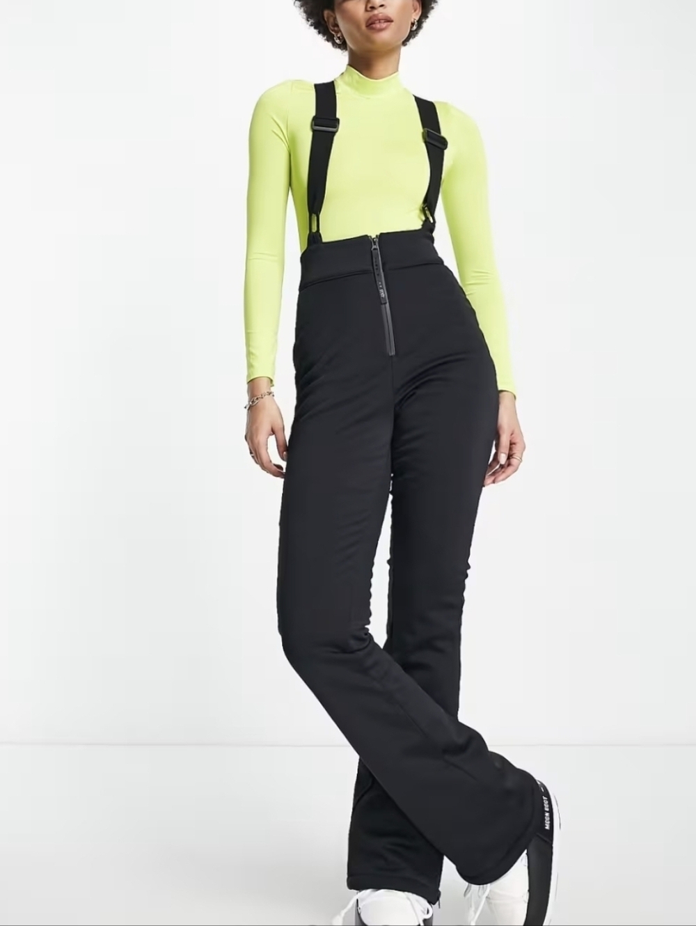 ASOS 4505 Women's Tall Ski High Rise Sallopettes Black Size US 6